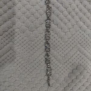Vintage Sterling Silver Infinity Bracelet
